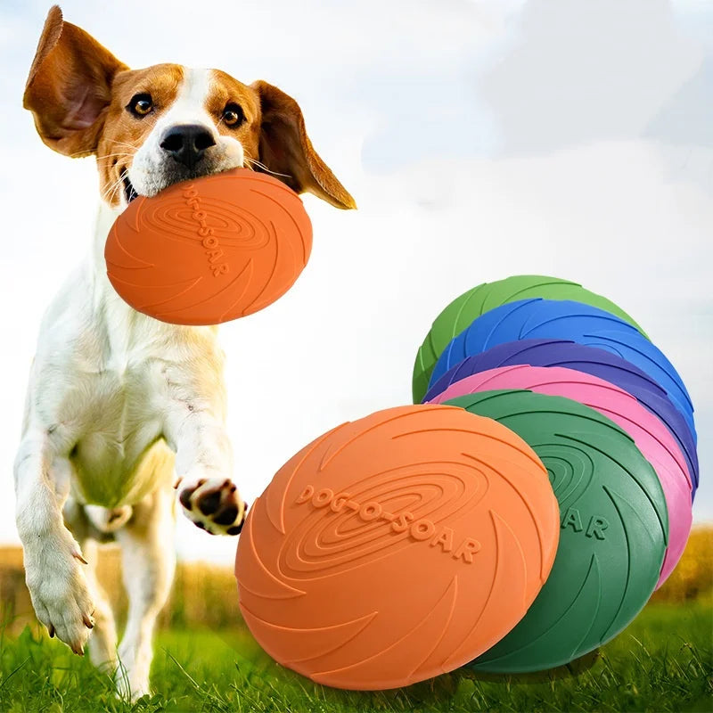 Silicone Dog Flying Disc Chew Toy