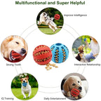 Dog Treat Ball Chew Toy Bite Resistant