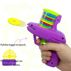 Pet Flying Disc Launcher with 15 Foam Discs