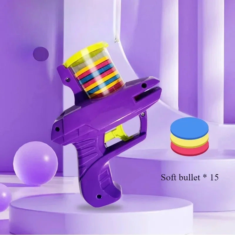 Pet Flying Disc Launcher with 15 Foam Discs