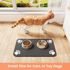 Absorbent Pet Feeding Mat for Food and Water Bowls Waterproof Non-Slip