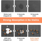 Absorbent Pet Feeding Mat for Food and Water Bowls Waterproof Non-Slip