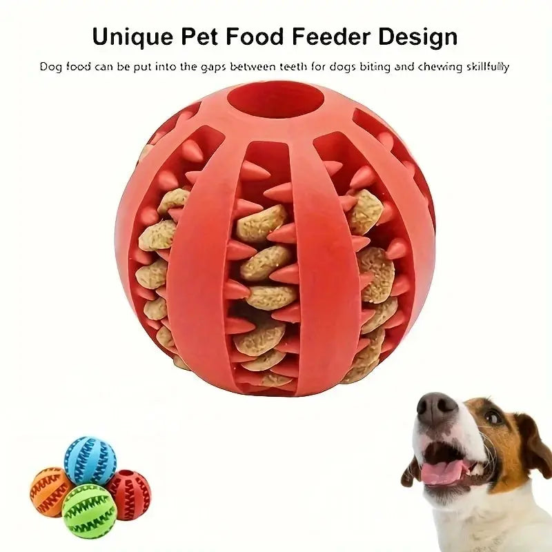 Dog Treat Ball Chew Toy Bite Resistant