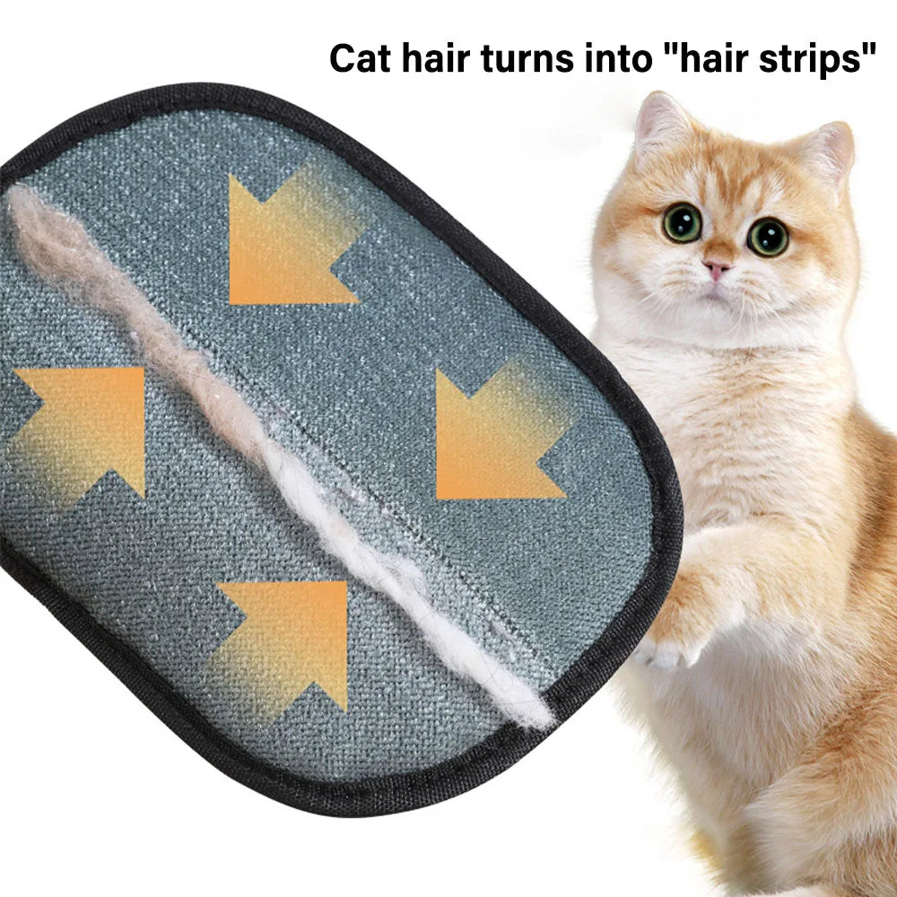 Reusable Pet Hair Removal Grooming Gloves