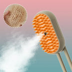 Pet Steam Brush 3 in 1 Cat and Dog Grooming Comb