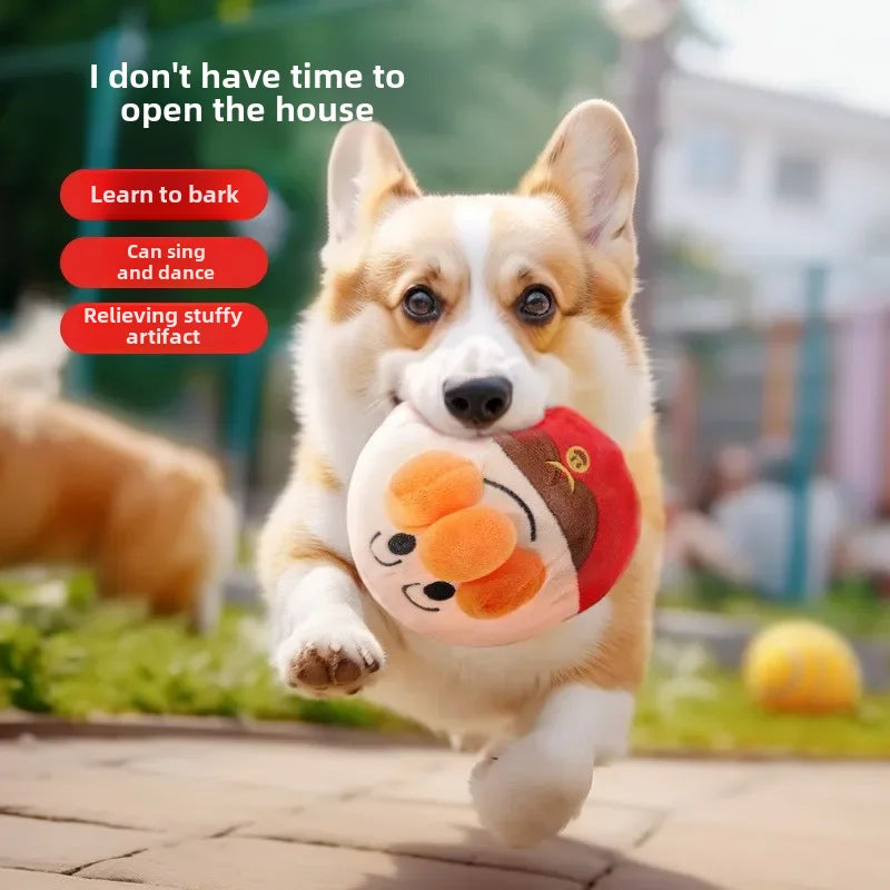 Interactive Electric Plush Jumping Dog Ball – USB Rechargeable Toy