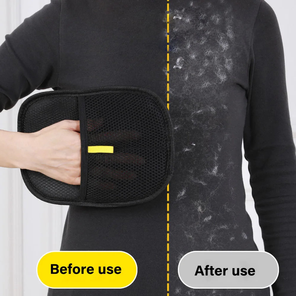 Reusable Pet Hair Removal Grooming Gloves