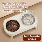 Elevated Pet Feeder with Dual Stainless Steel Bowls