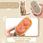 Pet Steam Brush 3 in 1 Cat and Dog Grooming Comb